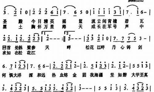 哈尔滨工程大学校歌_哈尔滨工程大学校歌简谱